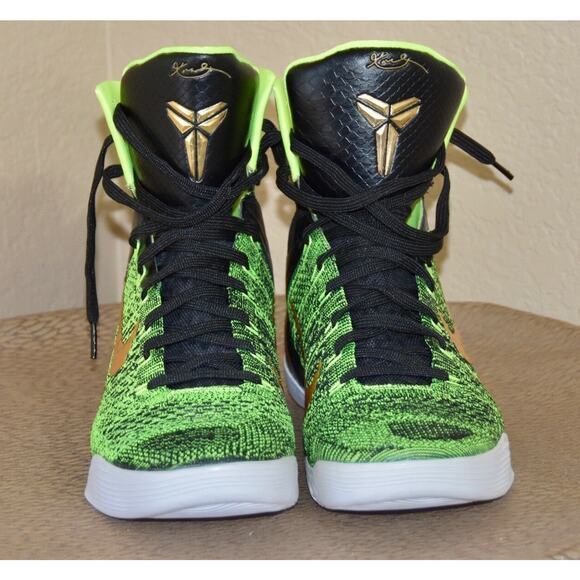 Nike Kobe 9 Elite Victory Green Black/Volt Anthractive Mens Size 10.5 main image 7